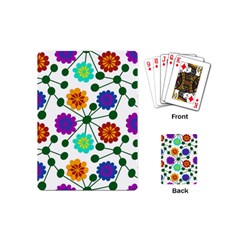 Bloom Plant Flowering Pattern Playing Cards Single Design (mini)