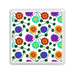 Bloom Plant Flowering Pattern Memory Card Reader (square)