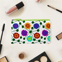 Bloom Plant Flowering Pattern Cosmetic Bag (xs)