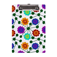 Bloom Plant Flowering Pattern A5 Acrylic Clipboard by Maspions