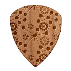 Bloom Plant Flowering Pattern Wood Guitar Pick (set Of 10) by Maspions