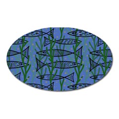 Fish Pike Pond Lake River Animal Oval Magnet