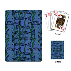 Fish Pike Pond Lake River Animal Playing Cards Single Design (rectangle) by Maspions