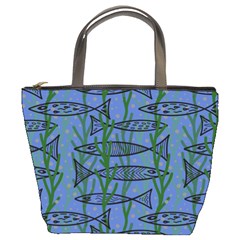 Fish Pike Pond Lake River Animal Bucket Bag by Maspions