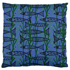 Fish Pike Pond Lake River Animal 16  Baby Flannel Cushion Case (two Sides) by Maspions