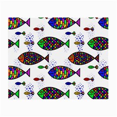 Fish Abstract Colorful Small Glasses Cloth by Maspions