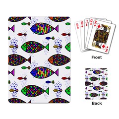 Fish Abstract Colorful Playing Cards Single Design (rectangle)