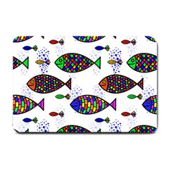 Fish Abstract Colorful Small Doormat