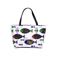 Fish Abstract Colorful Classic Shoulder Handbag by Maspions