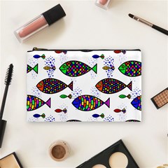 Fish Abstract Colorful Cosmetic Bag (medium)