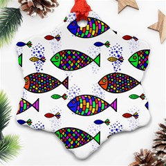 Fish Abstract Colorful Ornament (snowflake)