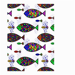 Fish Abstract Colorful Small Garden Flag (two Sides)