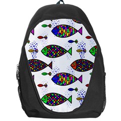 Fish Abstract Colorful Backpack Bag