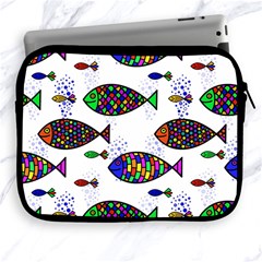 Fish Abstract Colorful Apple Ipad 2/3/4 Zipper Cases