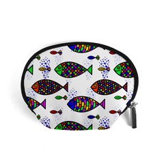 Fish Abstract Colorful Accessory Pouch (small)