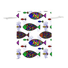 Fish Abstract Colorful Lightweight Drawstring Pouch (m)