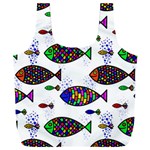 Fish Abstract Colorful Full Print Recycle Bag (XXL) Front