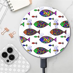 Fish Abstract Colorful Wireless Fast Charger(white)