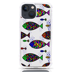 Fish Abstract Colorful Iphone 13 Mini Tpu Uv Print Case