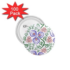 Bloom Nature Plant Pattern 1 75  Buttons (100 Pack) 