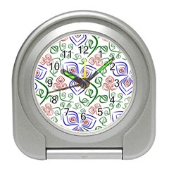 Bloom Nature Plant Pattern Travel Alarm Clock