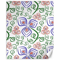 Bloom Nature Plant Pattern Canvas 11  X 14 