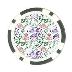 Bloom Nature Plant Pattern Poker Chip Card Guard