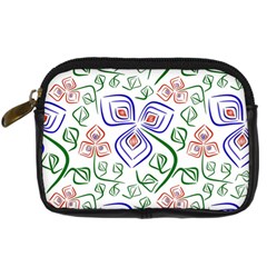 Bloom Nature Plant Pattern Digital Camera Leather Case by Maspions