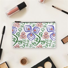 Bloom Nature Plant Pattern Cosmetic Bag (small)