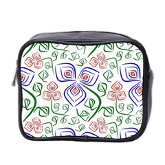 Bloom Nature Plant Pattern Mini Toiletries Bag (two Sides)