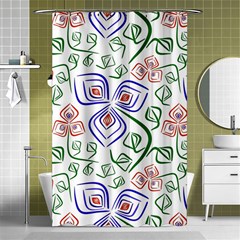 Bloom Nature Plant Pattern Shower Curtain 48  x 72  (Small) 