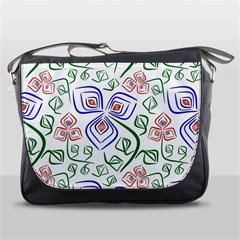 Bloom Nature Plant Pattern Messenger Bag