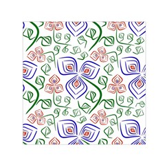 Bloom Nature Plant Pattern Square Satin Scarf (30  X 30 )