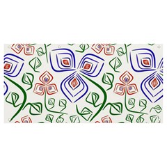 Bloom Nature Plant Pattern Banner And Sign 8  X 4  by Maspions