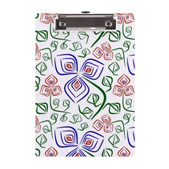 Bloom Nature Plant Pattern A5 Acrylic Clipboard