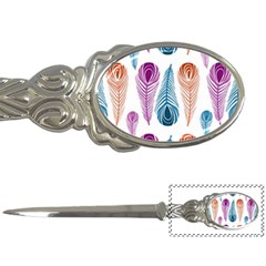 Pen Peacock Colors Colored Pattern Letter Opener