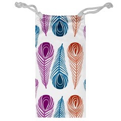 Pen Peacock Colors Colored Pattern Jewelry Bag