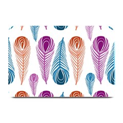 Pen Peacock Colors Colored Pattern Plate Mats