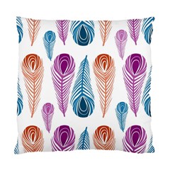 Pen Peacock Colors Colored Pattern Standard Cushion Case (two Sides)