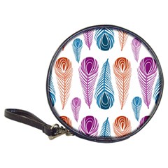 Pen Peacock Colors Colored Pattern Classic 20-cd Wallets by Maspions