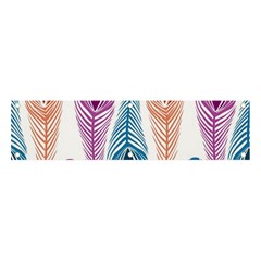 Pen Peacock Colors Colored Pattern Banner And Sign 4  X 1  by Maspions