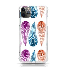 Pen Peacock Colors Colored Pattern Iphone 11 Pro Max 6 5 Inch Tpu Uv Print Case by Maspions