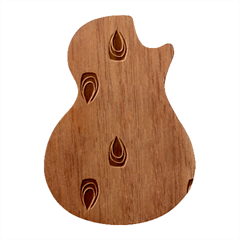 Pen Peacock Colors Colored Pattern Guitar Shape Wood Guitar Pick Holder Case And Picks Set by Maspions