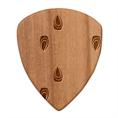 Pen Peacock Colors Colored Pattern Wood Guitar Pick (set Of 10) by Maspions