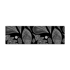 Leaves Flora Black White Nature Sticker Bumper (10 Pack)