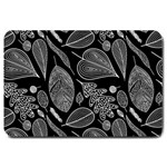 Leaves Flora Black White Nature Large Doormat 30 x20  Door Mat