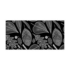 Leaves Flora Black White Nature Yoga Headband