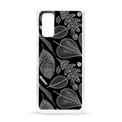 Leaves Flora Black White Nature Samsung Galaxy S20 6 2 Inch Tpu Uv Case by Maspions