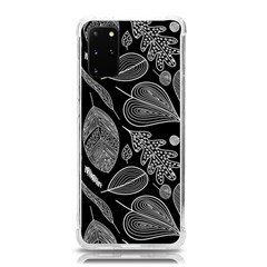 Leaves Flora Black White Nature Samsung Galaxy S20plus 6 7 Inch Tpu Uv Case by Maspions