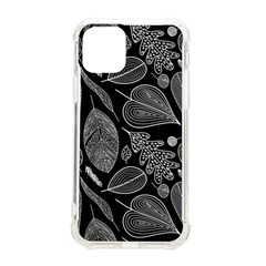 Leaves Flora Black White Nature Iphone 11 Pro 5 8 Inch Tpu Uv Print Case by Maspions